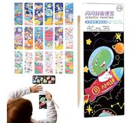 Kratzkunstoys, for Children | Scratch paper set | Notes By scraping crafts, this activity requires certain skills, but parents can, at home