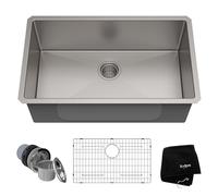 KRAUS 30 Inch 16 Gauge Undermount Single Bowl Stainless Steel Sink, KHU100-30