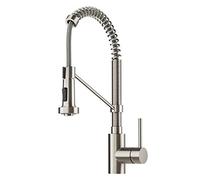 KRAUS Bolden Commercial Style 2-Function Single Handle Pull Down Kitchen Faucet in Spot-Free Stainless Steel, KPF-1610SFS