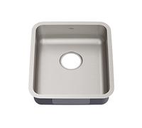 KRAUS Dex 17-inch Undermount 16 Gauge Stainless Steel Single Bowl ADA Kitchen Sink, KA1AS17B