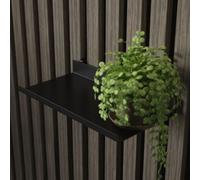 Kraus Easy Living - Acoustic Wall Panel Accessory - Matt Black Metal Shelf - (L) 20Cm X (D) 10Cm X (H) 4Cm