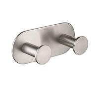 Kraus Elie Double Bathroom Towel Hook, Brushed Nickel Finish, KEA-18803BN