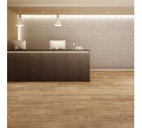 KRAUS Ennerdale Natural Wood Effect Luxury Vinyl Click Tile, pack of 10 covers 2.75m² in Brown KRAUS Brown