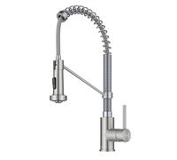 Kraus Bolden KPF-1610SSCH Kitchen Faucet - 18-Inch Commercial, Dual Pull-Down, Stainless/Chrome