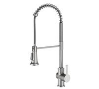 Kraus KPF-1691SFS Britt Commercial Style Pull-Down Single Handle Kitchen Faucet, Spot Free Stainless Steel