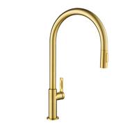 Kraus KPF-2821BB Oletto High-Arc Single Handle Pull-Down Kitchen Faucet, 21 Inch, Brushed Bronze