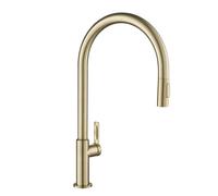 Kraus KPF-2821SFACB Oletto High-Arc Single Handle Pull-Down Kitchen Faucet, 21 Inch, Antique Champagne Bronze