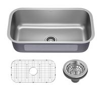 Kraus Premier 32” Undermount 18-Gauge Stainless Steel Single Bowl Kitchen Sink
