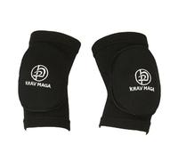 Krav Maga Black Elasticated Cotton Padded Elbow Guards - Large