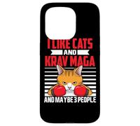 Krav Maga Cats Israeli Combat Martial Arts Fighter Funny Case for iPhone 15 Pro