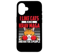 Krav Maga Cats Israeli Combat Martial Arts Fighter Funny Case for iPhone 16