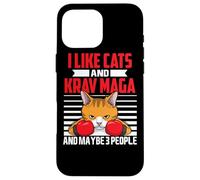 Krav Maga Cats Israeli Combat Martial Arts Fighter Funny Case for iPhone 16 Pro Max