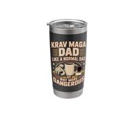 Krav MAGA Dad Like A Normal Dad But Way More Dangerous Stainless Steel Insulated Tumbler