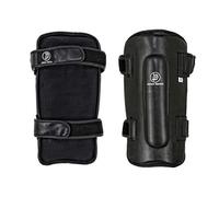 Krav Maga Deluxe Black Leather Shin Guards - XL