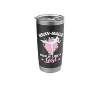 Krav MAGA Kick It Like a Girl Training Stainless Steel Insulated Tumbler
