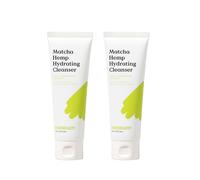 KraveBeauty DUO Hemp Moisturiser Matcha Daily Facial Cleanser That Does Not Dry Out The Skin, Strengthens the Skin Barrier, Enriched with Hemp Seed Oil, Skin-friendly