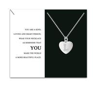 Kraven S925 Initial Necklace Heart Zirconia Pendant Choker, A-Z Silver Charm Necklace for Women Girls Lady Tiny Necklaces Fashion Jewellery (L)