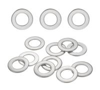 Kravonix 304 Stainless Steel M16 Flat Washers, 17mm ID 30mm OD 2mm Thick Metal Washers, 10Pcs