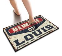 KRAZMURONGD Doormat Funny Beware Of Louis Doormat Funny Patio Decor | Funny Text Doormat Funny Text Doormat Door Mats For Inside Entry Gift For Husband(65X90CM)