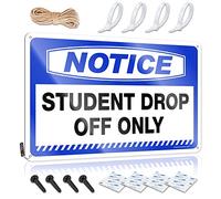 KRAZMURONGD Funny Alcohol Signs Notice Student Drop Off Only Tin Sign Retro Tin Signs Bro Cave Sign