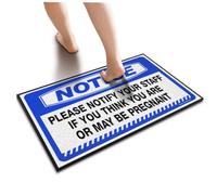 KRAZMURONGD Indoor Door Mats For Front Door Notice Please Notify Our Staff If You Think Floor Mat Doormats For Indoor Entrance Home Porch Decor(50X80CM)