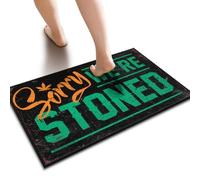 KRAZMURONGD Summer Door Mat Outdoor Sorry We're Stoned Floor Mat Fall Doormat Outdoor Indoor Shoe Mat(65X90CM)