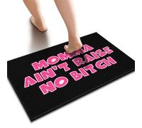KRAZMURONGD Welcome-Ish Outdoor Doormat Momma Ain't Raise No Bitch Doormat | Gamers Accessories Personalized Door Mats Outside Indoor Door Mats For Entryway Restroom Decor(50X80CM)