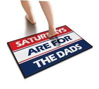 KRAZMURONGD Welcome Mat For Classroom Saturdays Are For The Dads Doormat | Room Accessories For Teen Boys Fall Rug Door Rugs For Entryway Indoor Outside Rugs For Fro(50X80CM)
