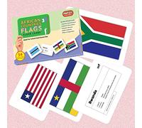 Krazy Early Learning African Flags Flash Cards for Kids | Easy & Fun Way of Learning 3 Months to 6 Years I 54 Real Image Flash Cards for Babies | Brain Development Study Material for Preschoolers