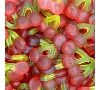 Krazy Kandi 1kg Bulk Sweets - Pick Your Favourite Mix! Fizzy, Jelly, Sour & Gummy Options - Retro Pick & Mix Candy Bags, Party Treats, Sweet Gift Idea (Happy Cherries)