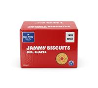 Krazy Kandi 1kg jammy dodgers biscuits mis-shapes Jam Filled Biscuit Pieces