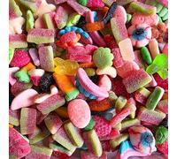 Krazy Kandi 500g Classic Mix - Fizzy & Jelly Sweets Assortment | Retro Pick & Mix Bag | Tangy, Fruity & Chewy | Resealable Pouch