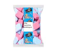 Krazy Kandi Bubblegum Flavour Squashies Soft Chewy Foam Sweets 500g Bulk Sharing Bag | Retro Sweet Shop Classic Gifting Treat for Parties & Movie Night