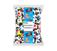 Krazy Kandi Chocolate Footballs 500g Bulk Bag Individually Wrapped Novelty Sweets for Sharing & Party Favours