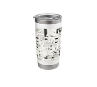 Krazy Kat & Ignatz Comic Strip Stainless Steel Insulated Tumbler