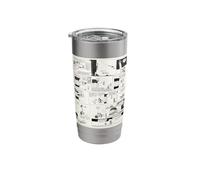 Krazy Kat & Ignatz Comic Strip Stainless Steel Insulated Tumbler