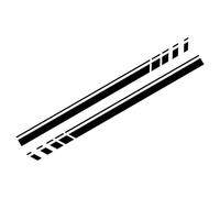KRCOYABY 2Pcs Car Door Side Skirt Stickers, For Volkswagen VW Caddy MK2 MK3 MK4 Racing Stripe Style Vinyl Decals Auto Tuning Accessories