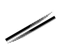 KRCOYABY 2Pcs Car Door Side Skirt Stickers, For Volkswagen VW ID.3 ID3 GTX Racing Stripe Style Vinyl Film Decals Auto Tuning Accessories