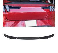 KREACJA Carbon Fiber Look Rear Trunk Spoiler Wing Fits for 2021 2022 2023 2024 2025 Ford Mustang Mach-E 4Door ABS Tailgate Splitter Lip Body Kits Trim Exterior Accessories