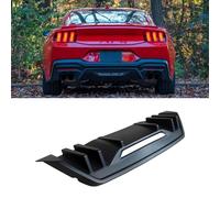 KREACJA Diffuser for 2024 2025 Ford Mustang S650 Matte Black Rear Bumper Lip W/Shark Fin