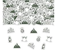 kreat4joy Camp Bridal Shower Decoration, 200pcs Mountains and Martinis Bachelorette Decor Table Confetti Double-Sided Printing Table Scatters for Last Trail Before the Veil Wedding Engagement Party