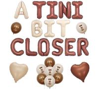 kreat4joy Espresso Martini Bridal Shower Decoration Woman, A Tini Bit Closer Foil Latex Balloon for Espresso Martini Coffee Love is Brewing Bachelorette Bridal Shower Wedding Party Decoration