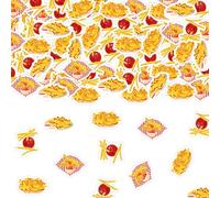 kreat4joy French Fries Party Decorations, 200pcs French Fries Confetti Chip Potato Ketchup Double-Sided Printing Table Scatter Decoration for Fast Junk Food Birthday Baby Shower Friend Gathering Decor