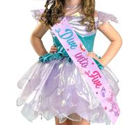 kreat4joy Mermaid 5th Birthday Decorations, Mermaid Dive into Five Sash for Ocean Theme Mermaid 5th Birthday Under The Sea Party Decorations Supplies Gifts