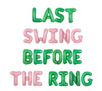 kreat4joy Tennis Party Decoration, Last Swing Before The Ring Bachelorette Banner Balloon for Sports Tennis Wedding Bridal Shower