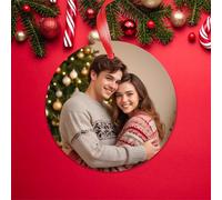 KreateSquare Personalised Christmas Bauble Round Shape Ceramic Tree