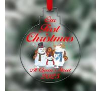 KreateSquare Personalised Christmas Tree Decorations Baubles for First