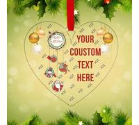 KreateSquare Personalised Christmas Tree Decorations Baubles (K8761-D12)