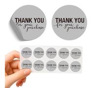 KreateSquare Thank You for Order Stickers 100 Pieces | Charming Self Adhesive Round Paper Stickers | Perfect for Small Business, Online Retailers, Boutiques, Bakery, Cake Shop