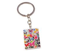 KREATIONS Animal Keychain: Snail Design, 3D Pendant, As picture shows-dark red, S